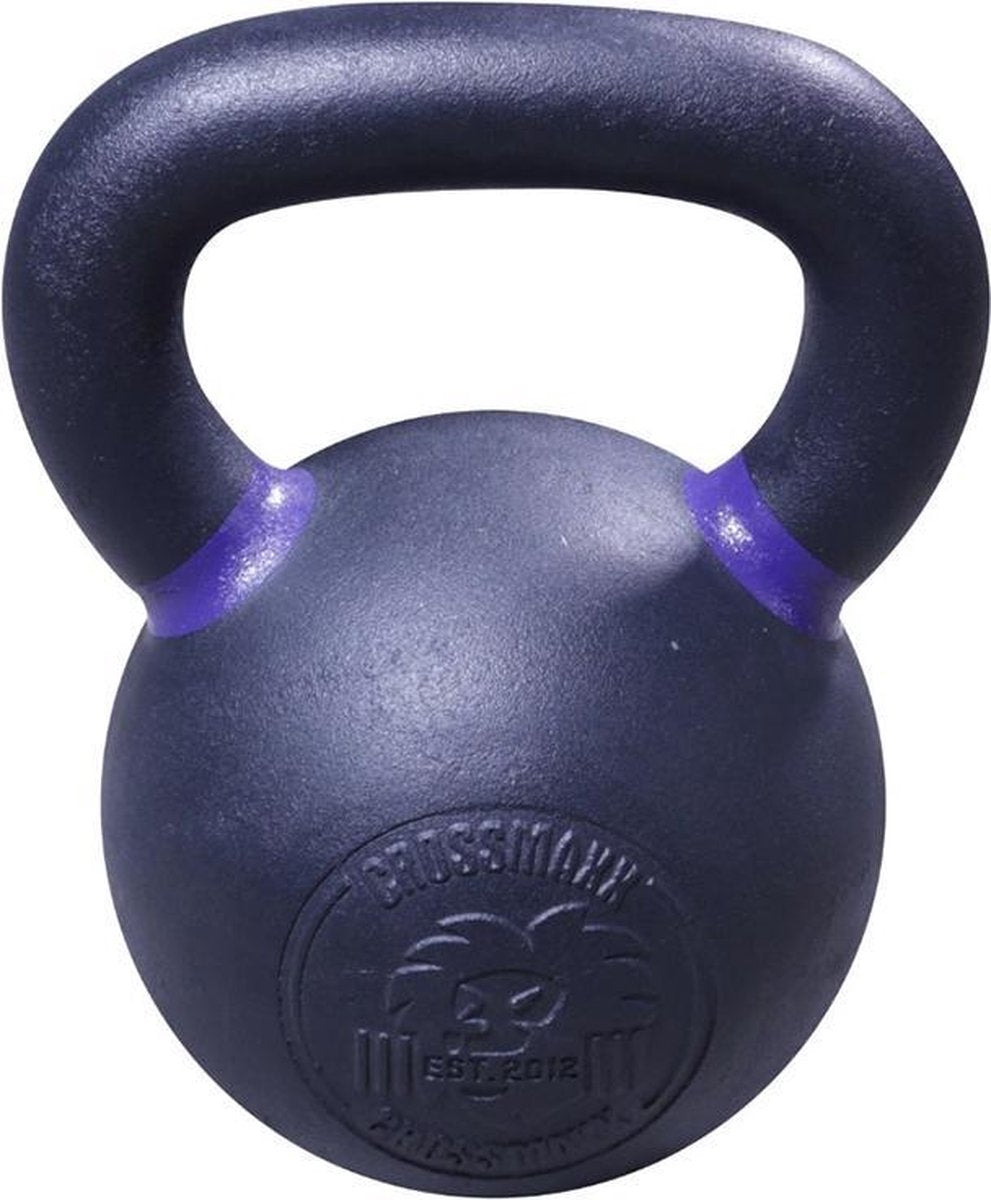 Crossmaxx® Gietijzeren Powdercoated kettlebell 20kg