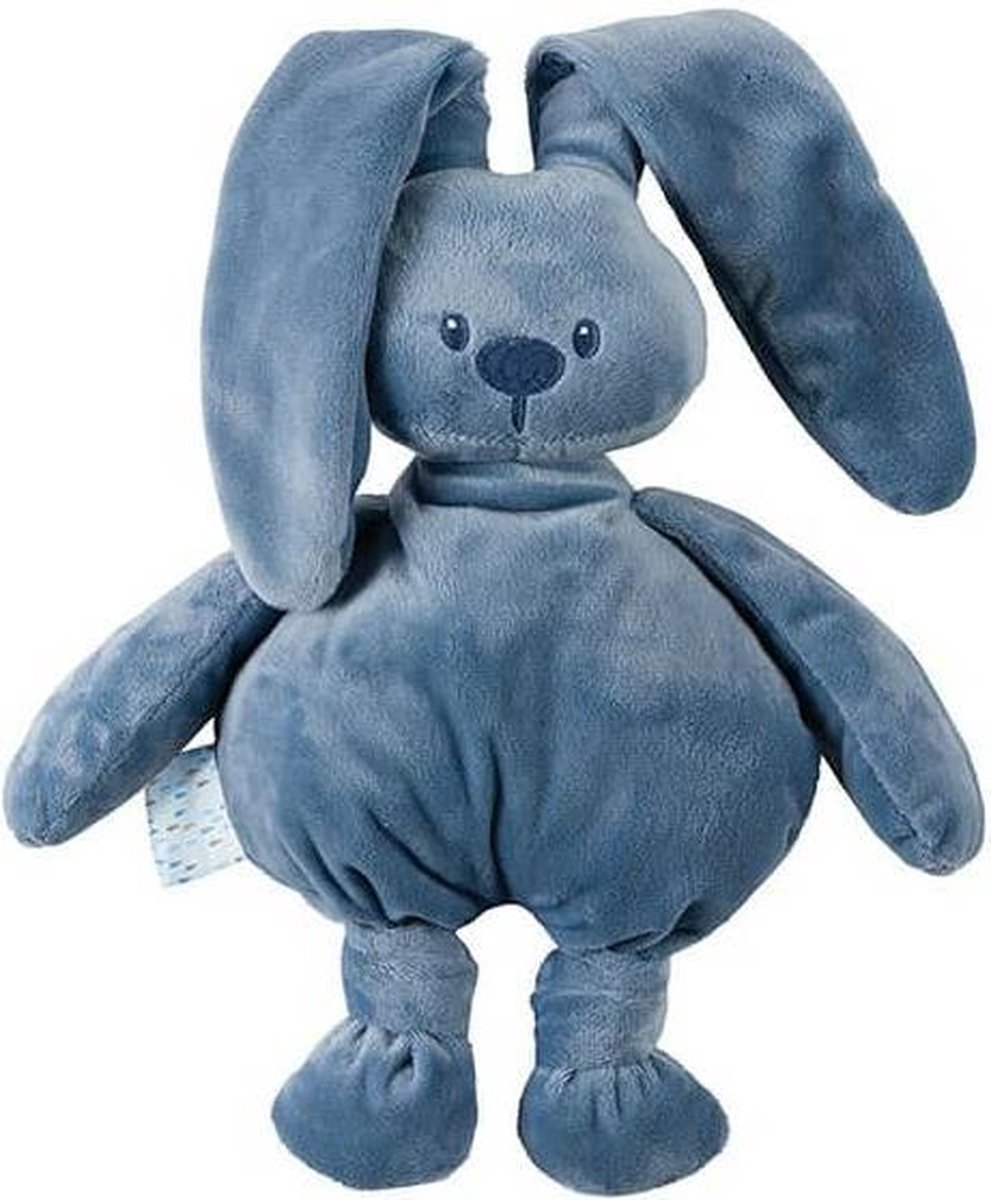 Nattou Konijn Lapidou - Knuffel - 30 cm - Infinity blauw