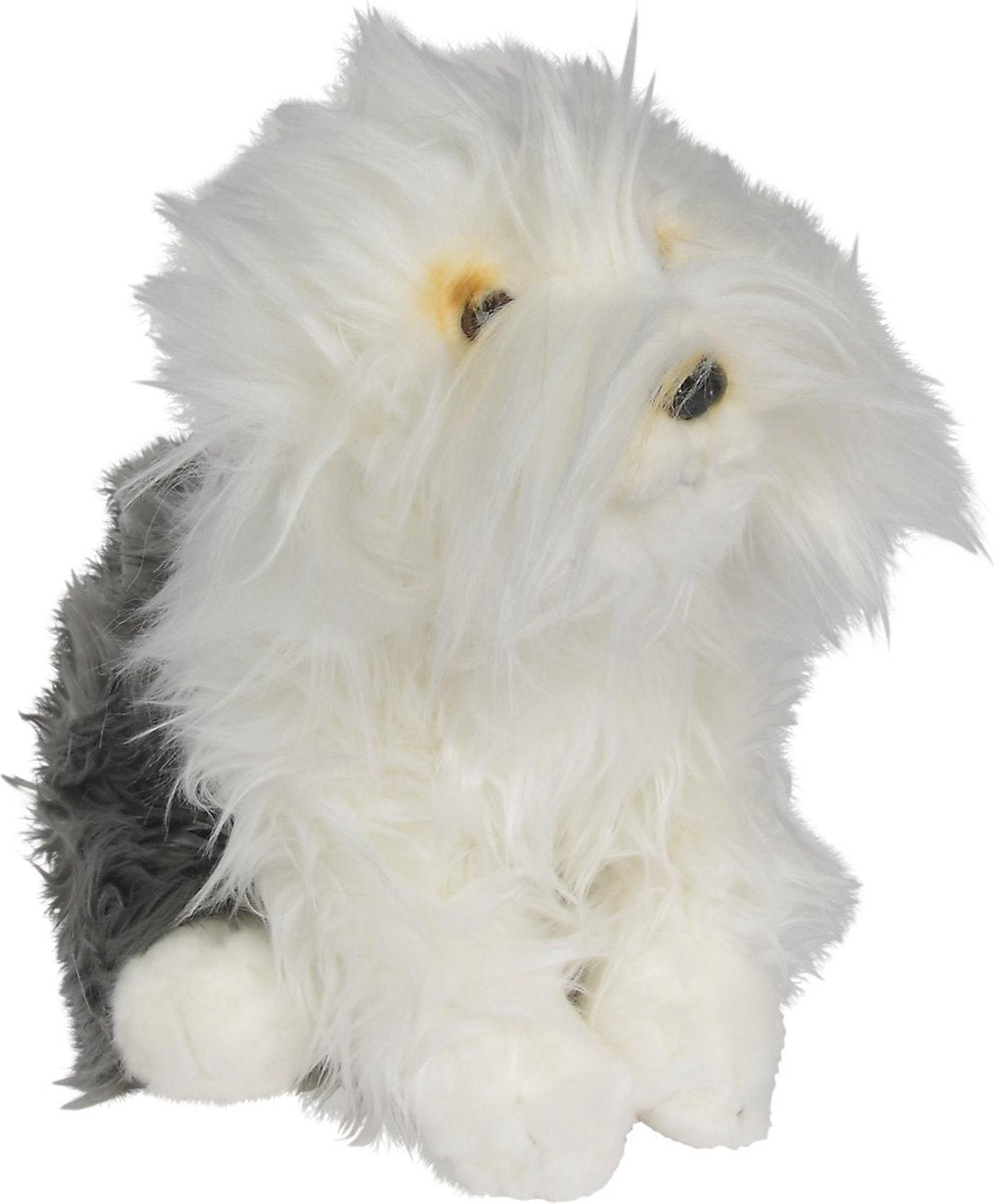 NICOTOY Pluche foppy herdershond met bal - 26 cm