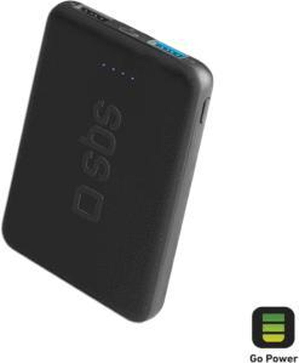 SBS Mobile Powerbank Pocketline - Zwart - 5000 mAh