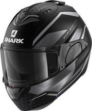 Shark Evo ES Yari Matt Black Anthracite Anthracite  Systeemhelm - Motorhelm - Maat M