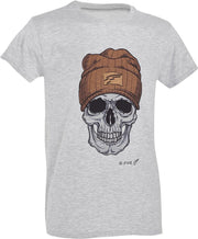 D.five T-shirt Met Print Heren Katoen Grijs/bruin Maat M