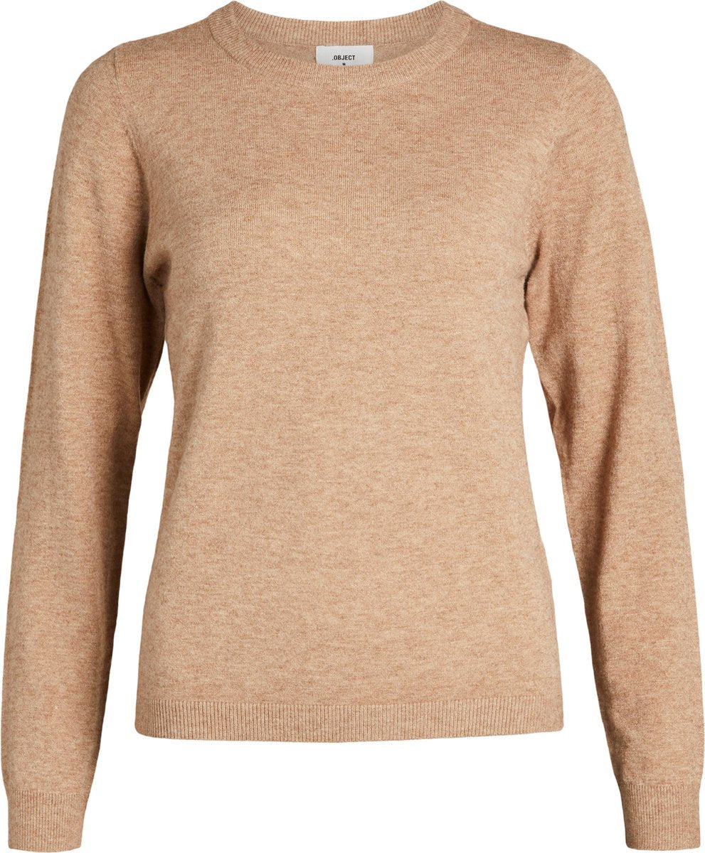 OBJECT OBJTHESS L/S O-NECK KNIT PULLOVER  Dames Trui - Maat XS