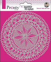 Pronty Stencil Mandala Cirkel Tribal 15x15 cm