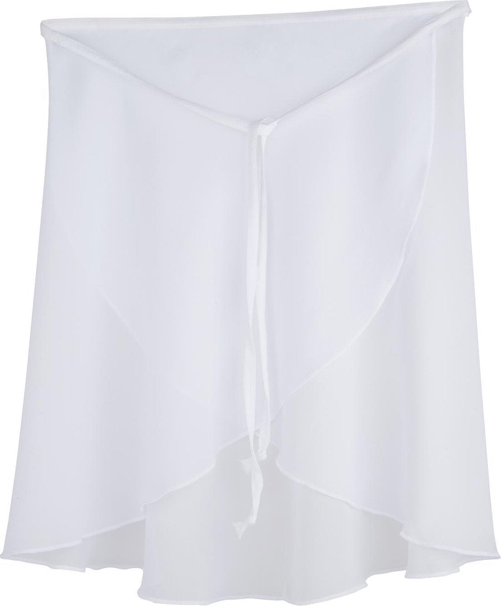 Balletrokje Wikkelrok R3050 dans sport fitness gymnastiek wit maat 116