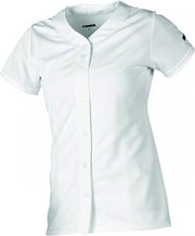 Worth Womens Full Button Softball Jersey - White - XX-Large