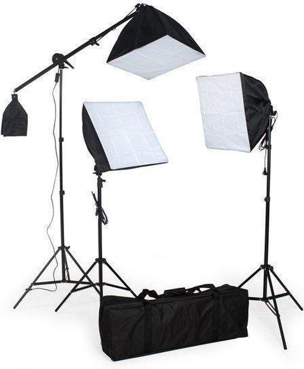 TecTake Studiolampen set - 3x fotolamp fotografie softbox  - 400894