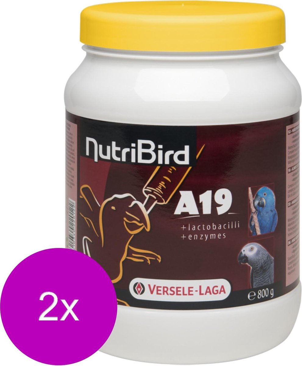 Nutri Bird Papegaai A19 - 2 St à 800 gr - Papegaaienvoer