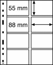Leuchtturm Optima 4 VC bladen voor coincards - 10 stuks