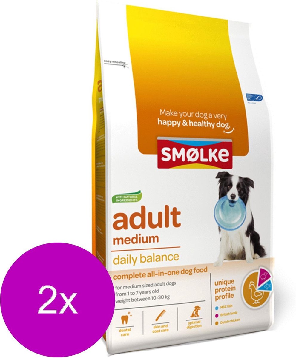 Smolke Adult Medium Brokken - Hondenvoer - 2 x 12 kg