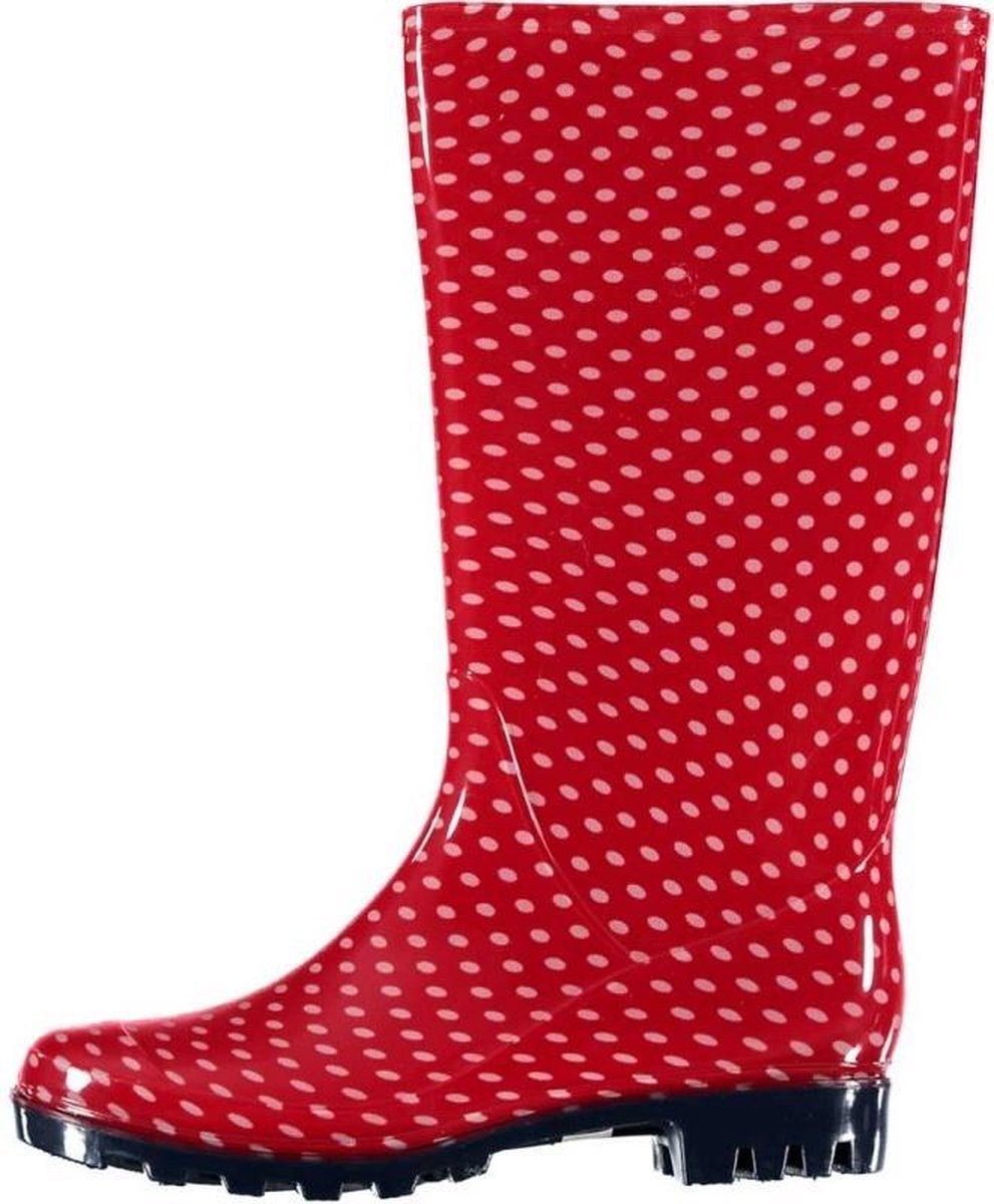 Xq Footwear Regenlaarzen Hoog Dames Rubber Rood Maat 39
