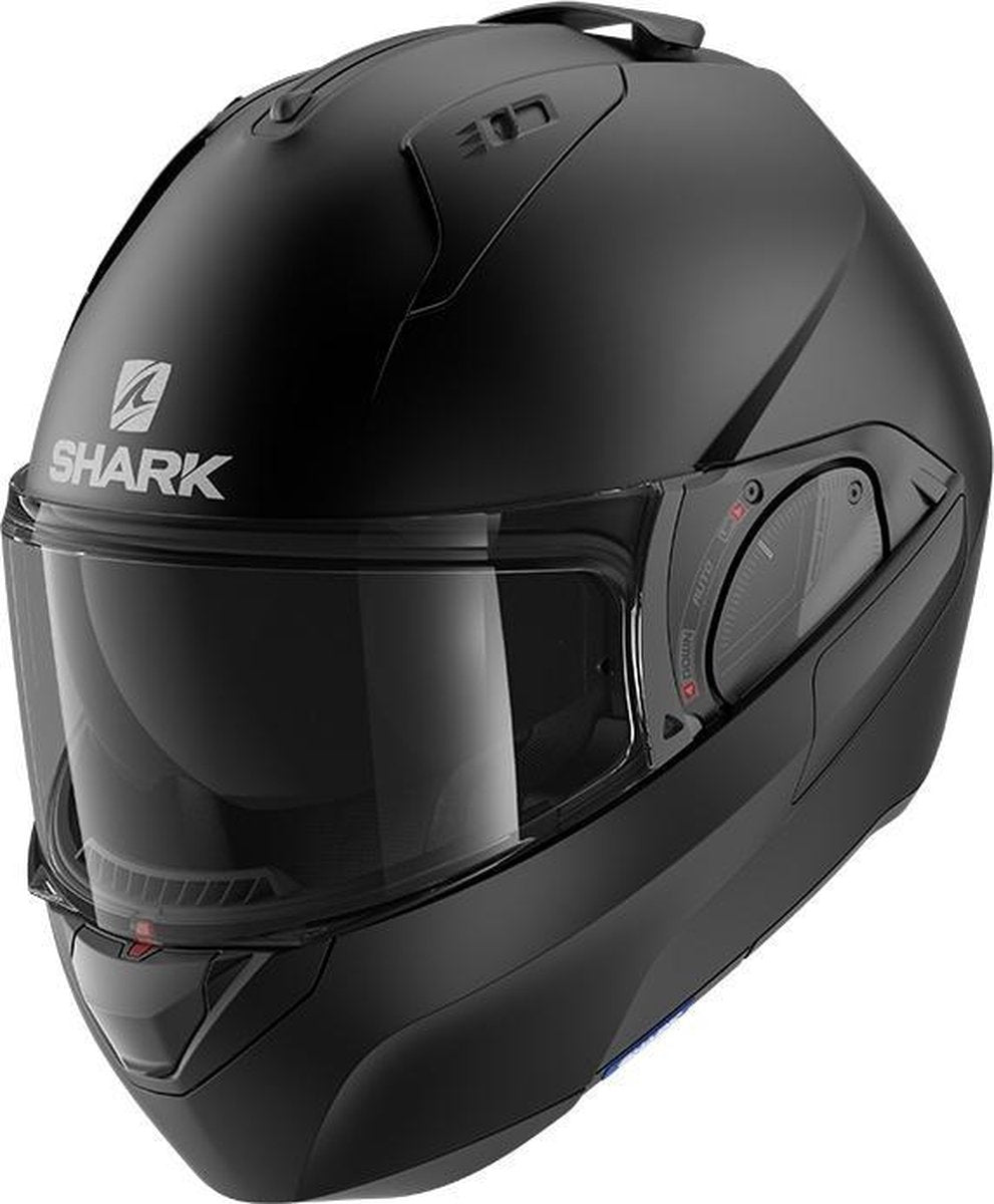 Shark Evo ES Blank Matt Black  Systeemhelm - Motorhelm - Maat M