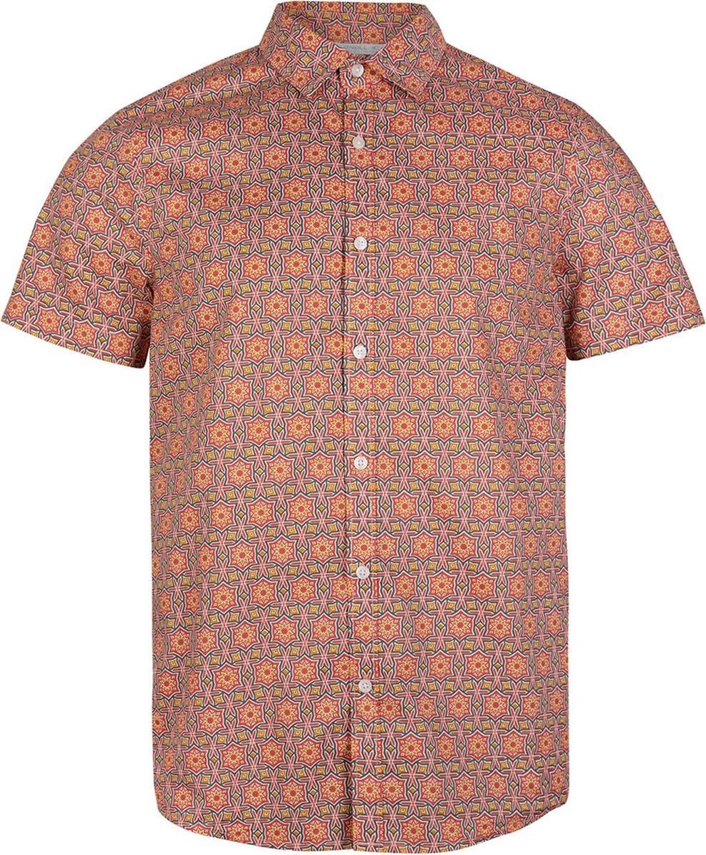 Taghazout Shortsleeve Shirt 1a1312 3900 Red Aop