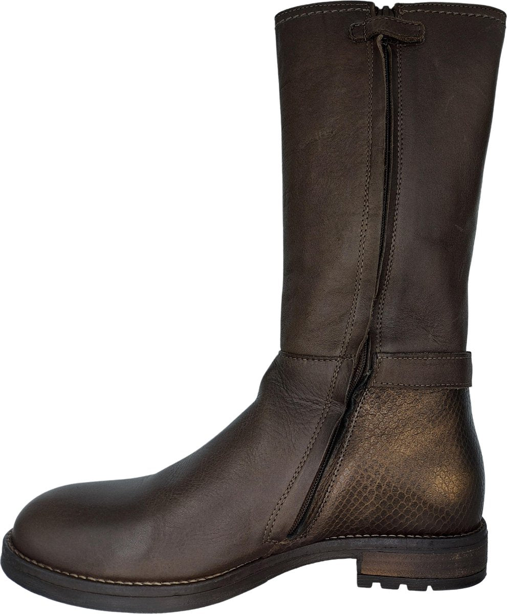 Kipling - laarzen - lederen laarzen - maat 38 - donker bruin - schoenen - meisjesschoenen