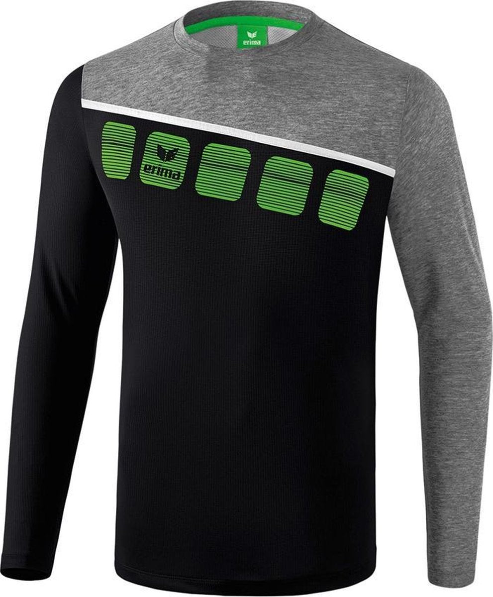 Erima 5-C Longsleeve Heren - Zwart - maat XXL