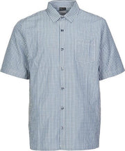 Killtec heren zomerblouse Jellas blauw ruit - maat XL
