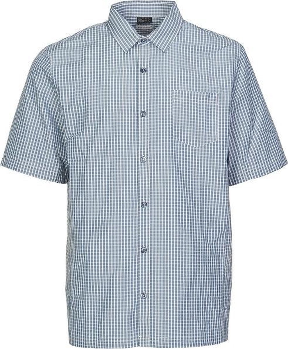 Killtec heren zomerblouse Jellas blauw ruit - maat XL