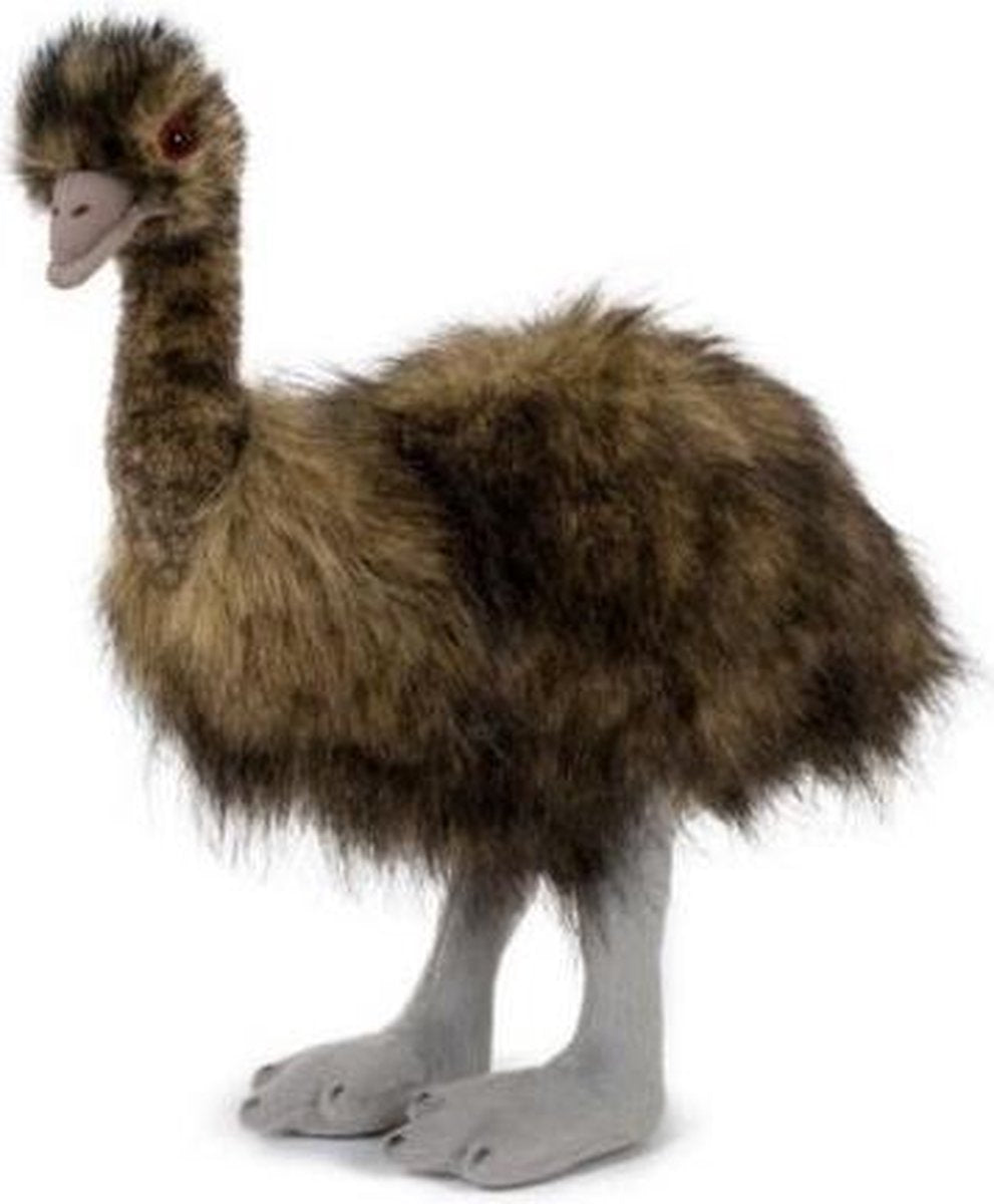 Pluche emoe/struisvogel knuffel 38 cm speelgoed - Loopvogel dierenknuffels/knuffeldieren/knuffels voor kinderen