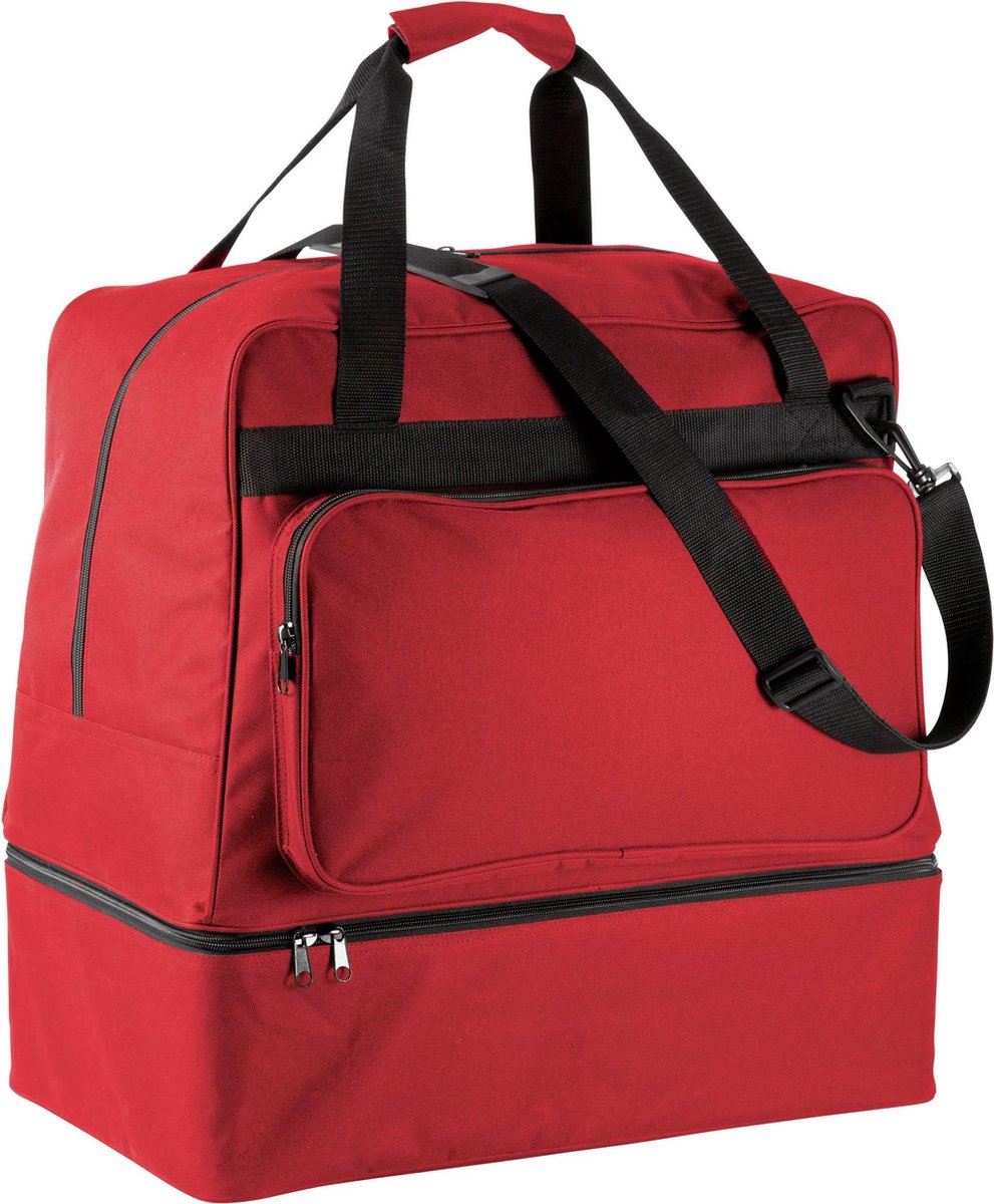Teamsporttas met handige bodem – 90 liter – rood