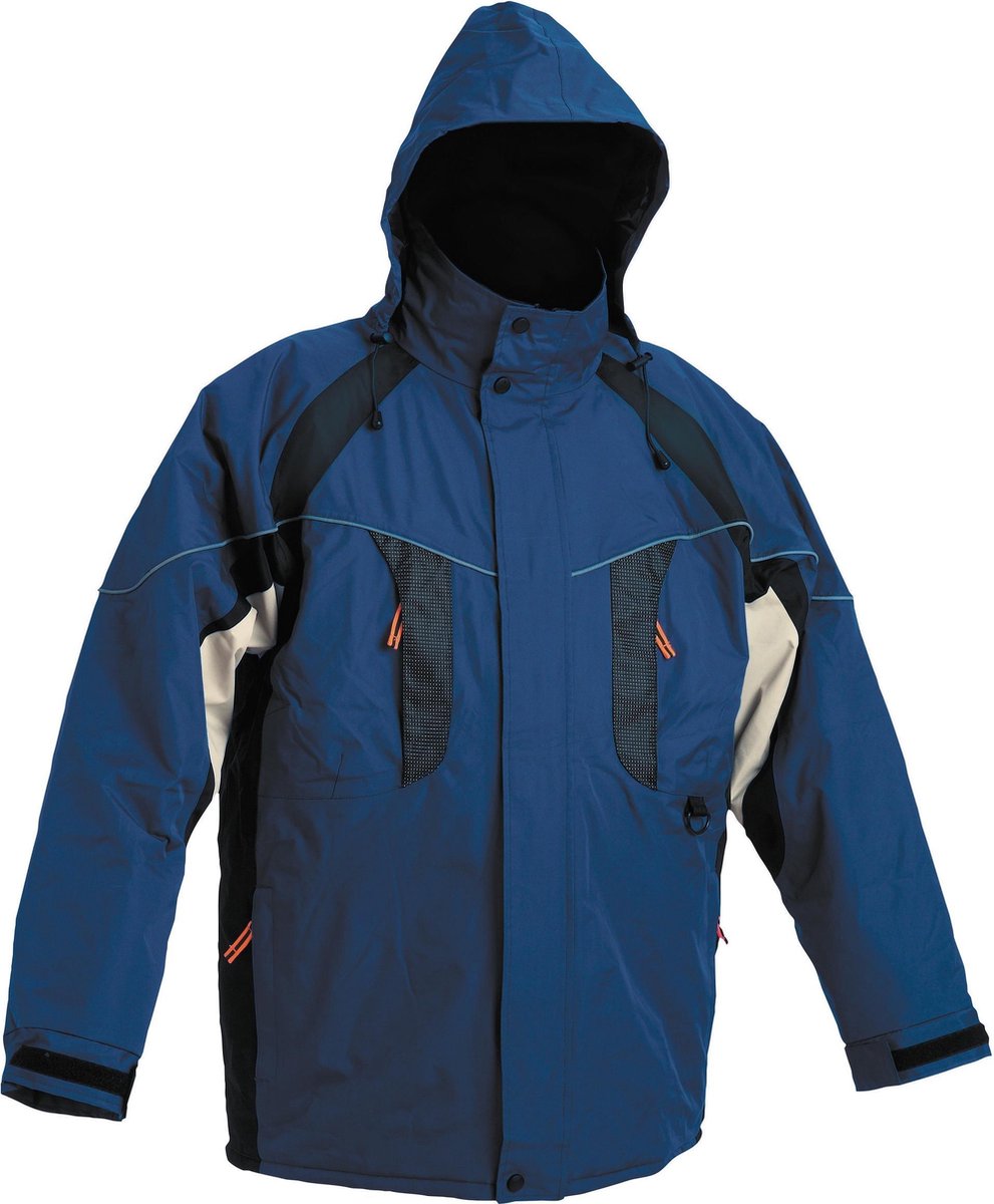 Heren winterjas Nyala blauw M