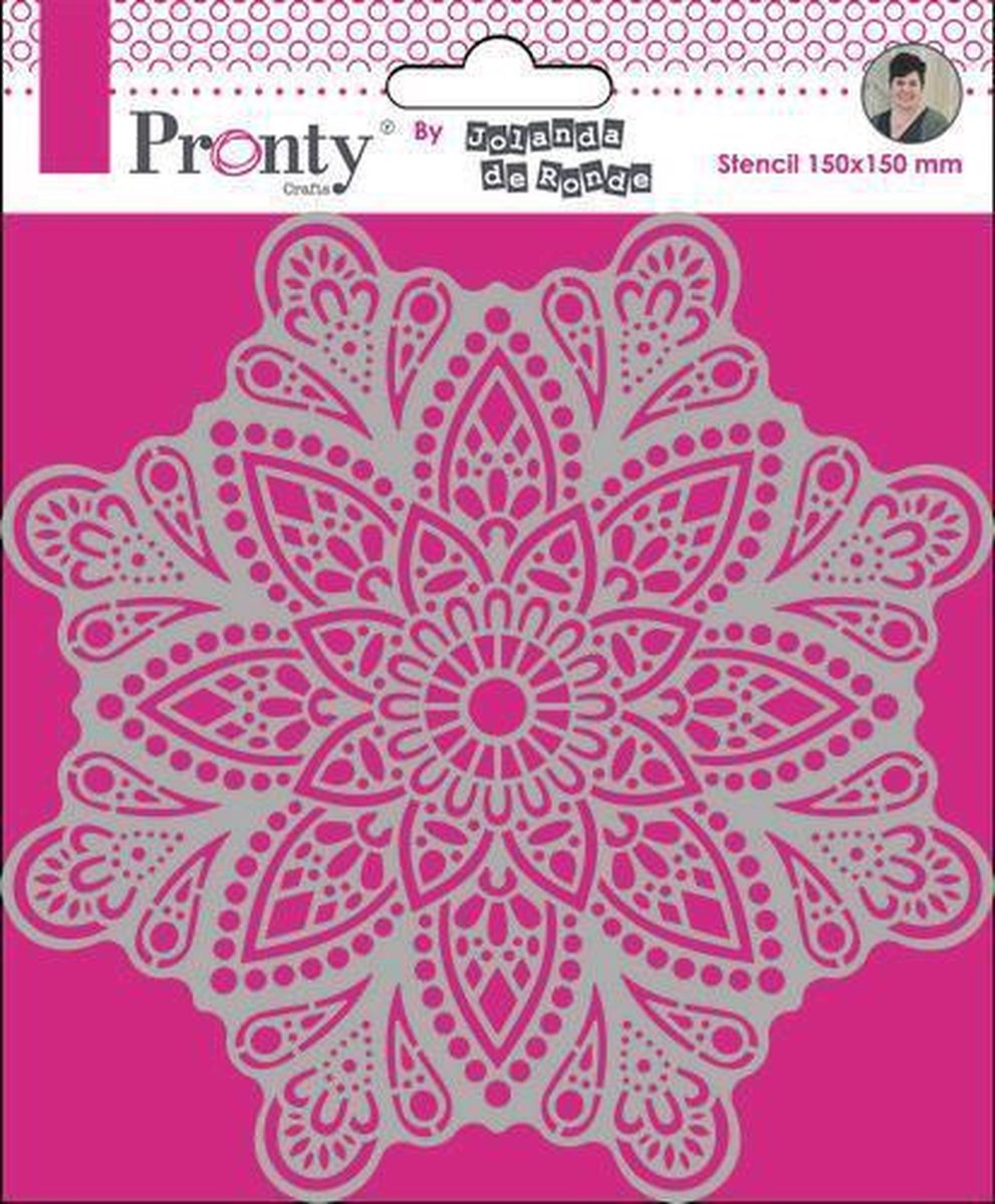 Pronty Stencil Mandala 4 15x15 cm