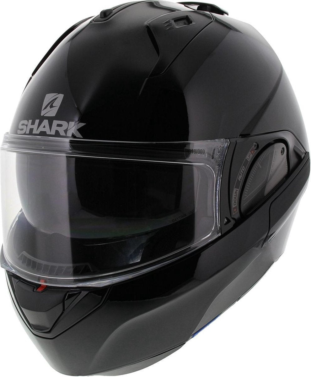 Shark Evo ES Blank Black  Systeemhelm - Motorhelm - Maat XL