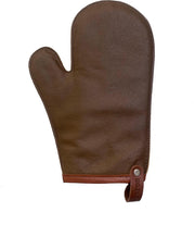 Xapron leren (BBQ) ovenwant Kansas - kleur Rust (bruin)