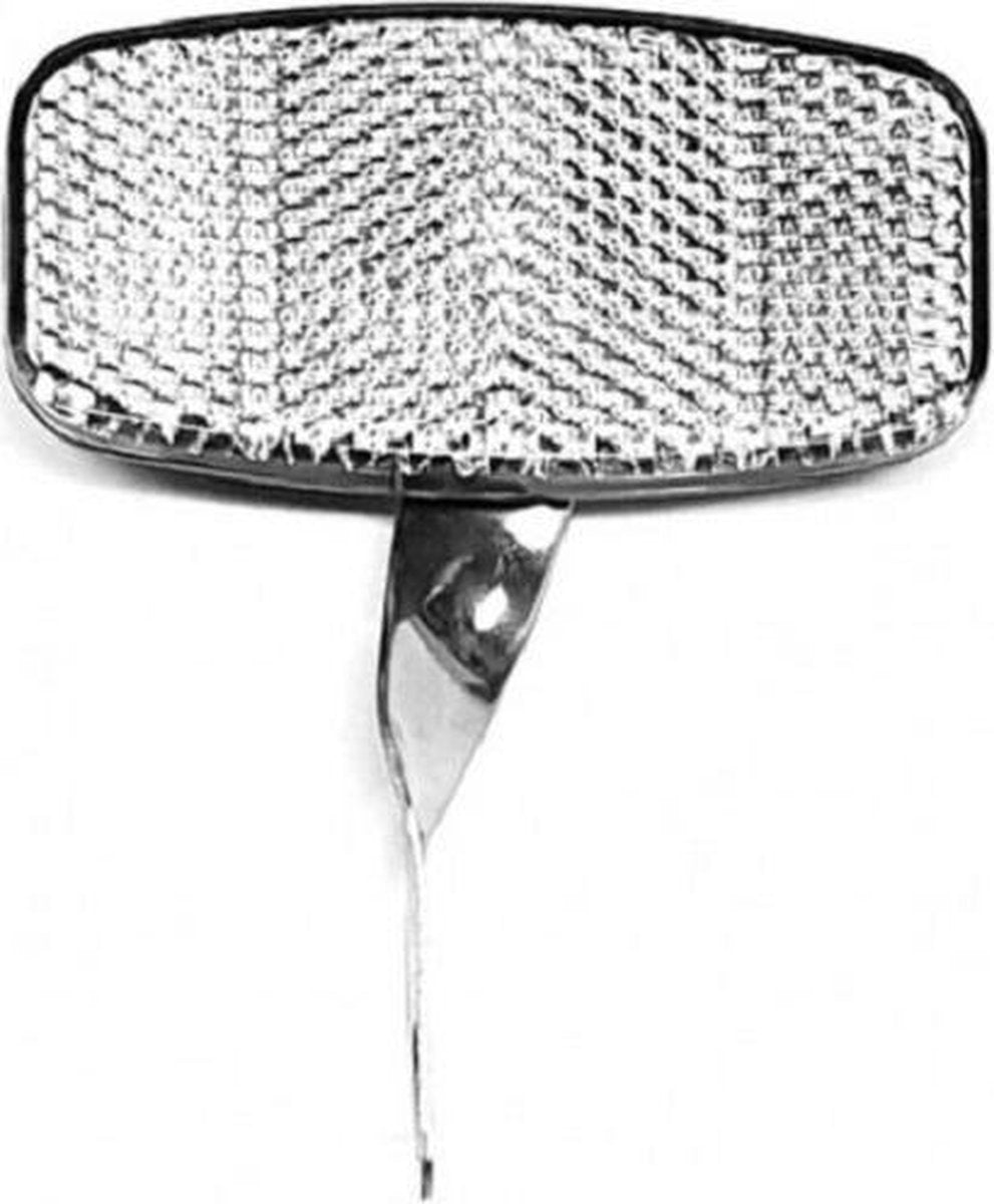Bls Reflector Beugel 9 X 5 Cm Zwart/wit