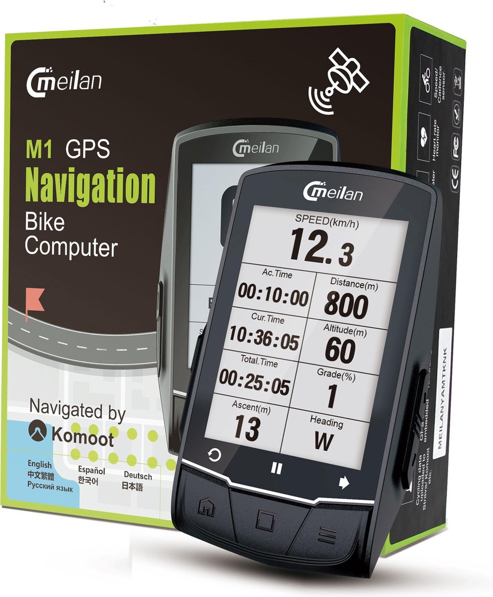 Meilan Fietscomputer Gps-navigatie Oplaadbaar 2