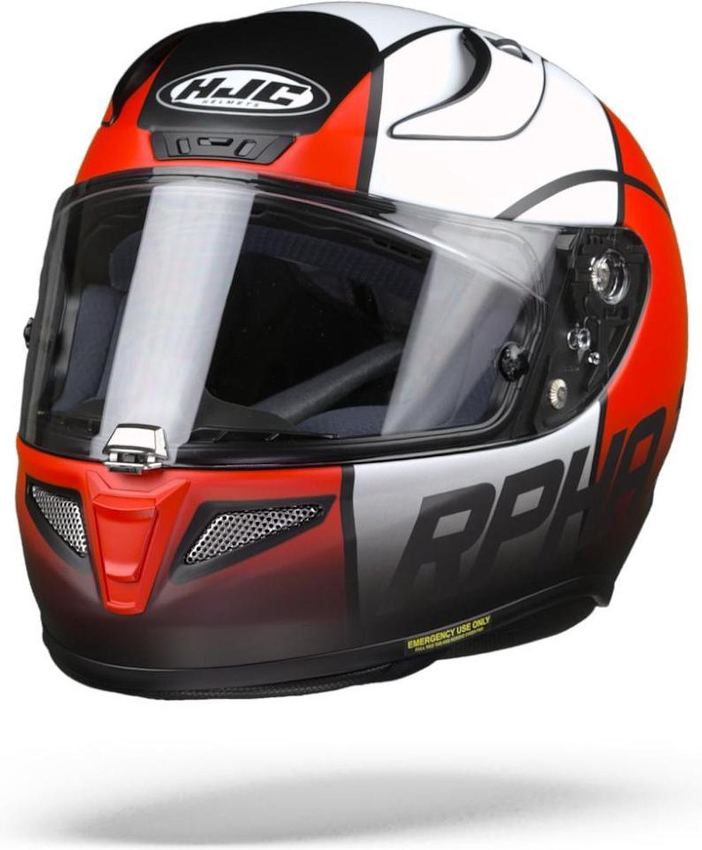 HJC RPHA 11 Quintain Mc1Sf Rood Wit Zwart Integraalhelm - Motorhelm - Maat S