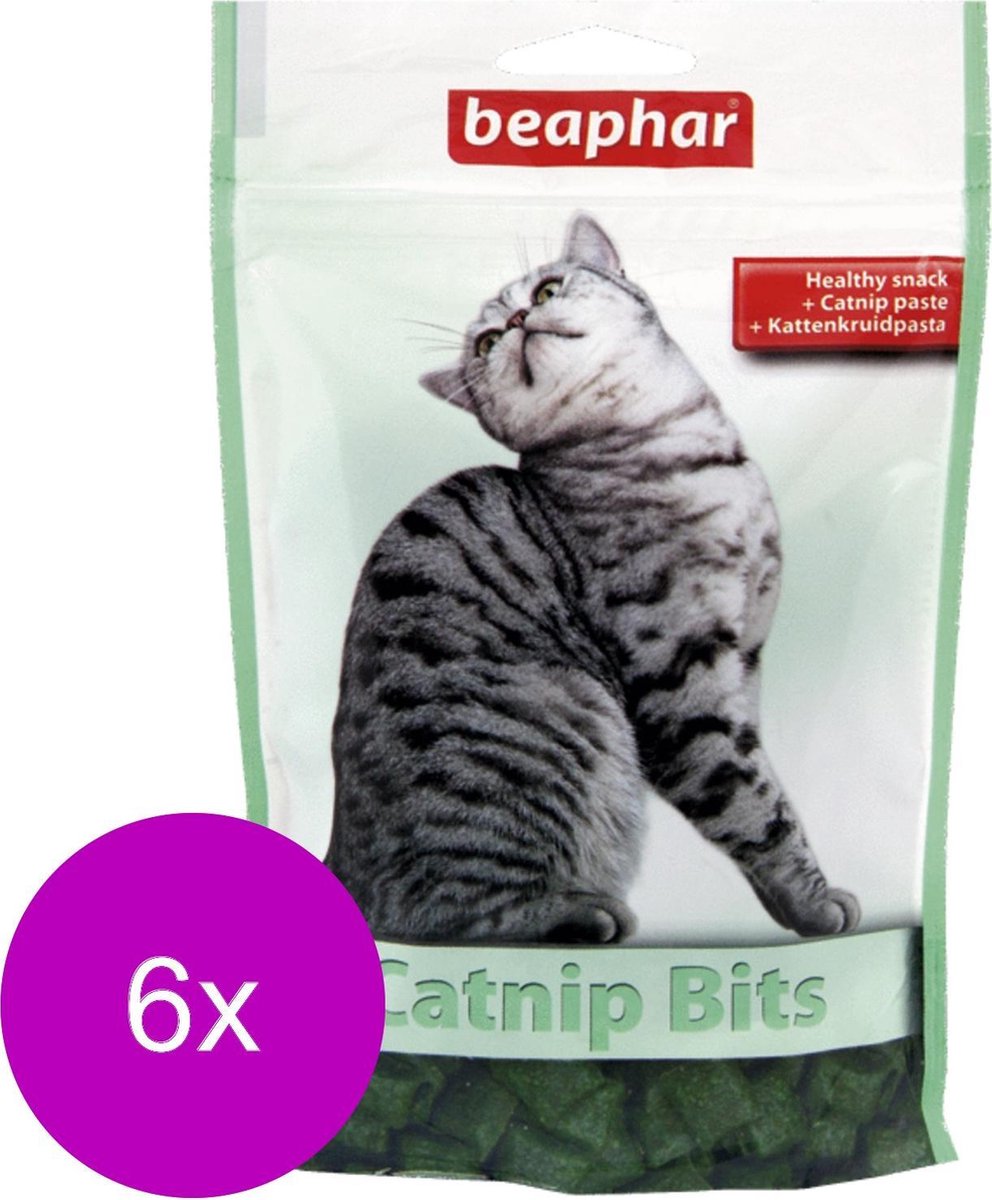 Beaphar Catnip-Bits Vitamin - Kattensnack - 6 x 35 g