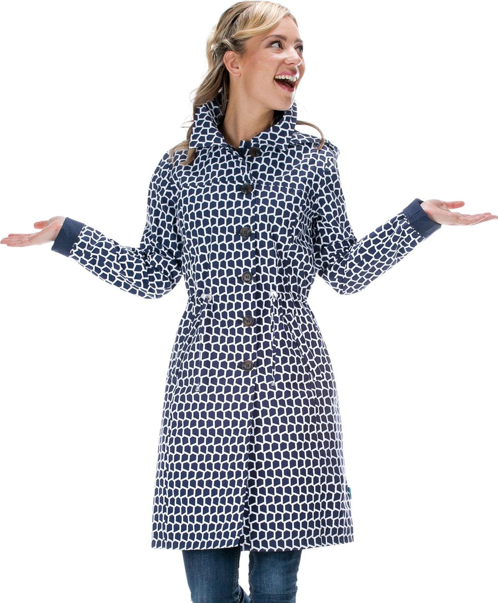 Coat Nicky navy / off white -XXL