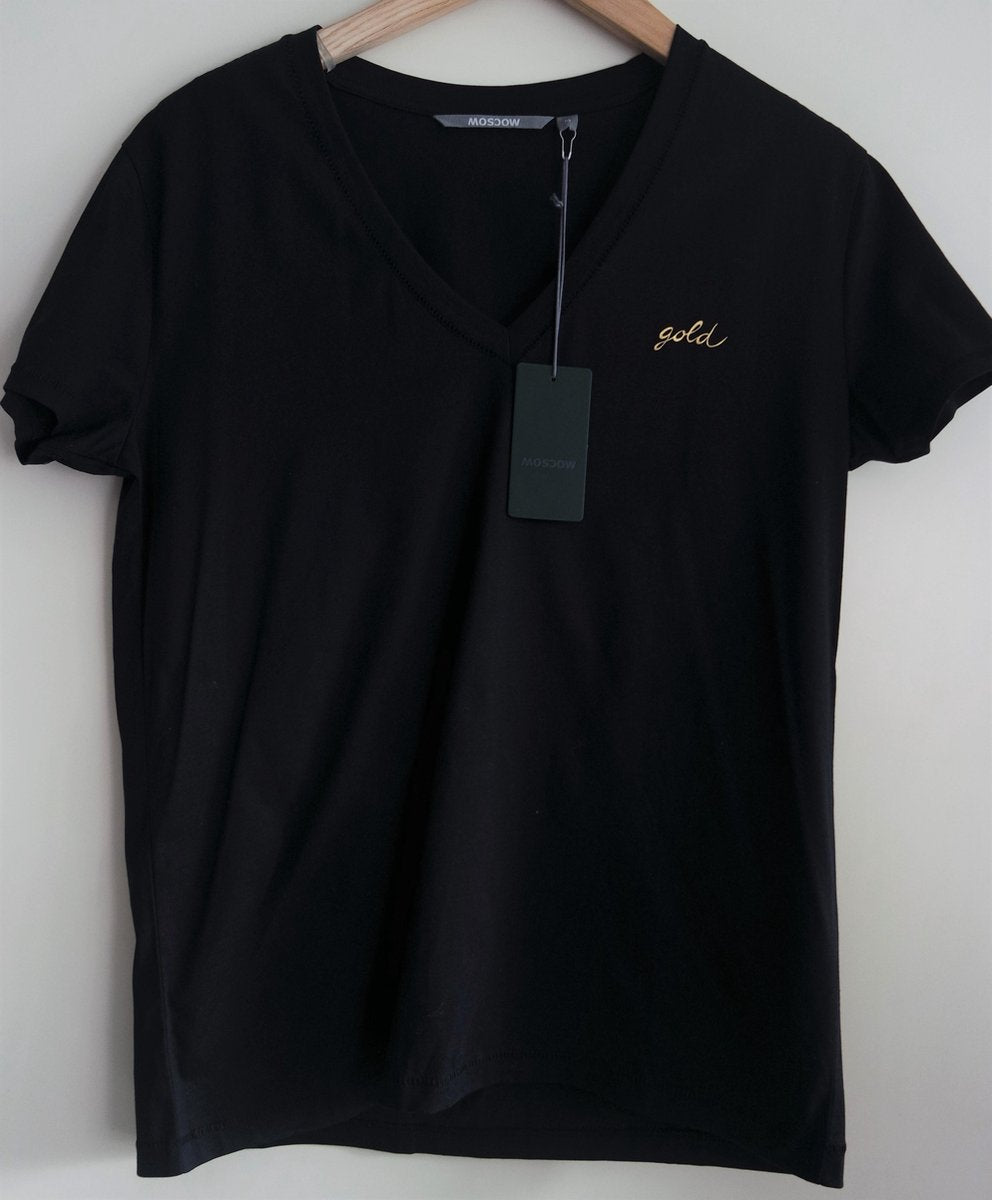 Moscow Gold Tshirt - Zwart - Maat M