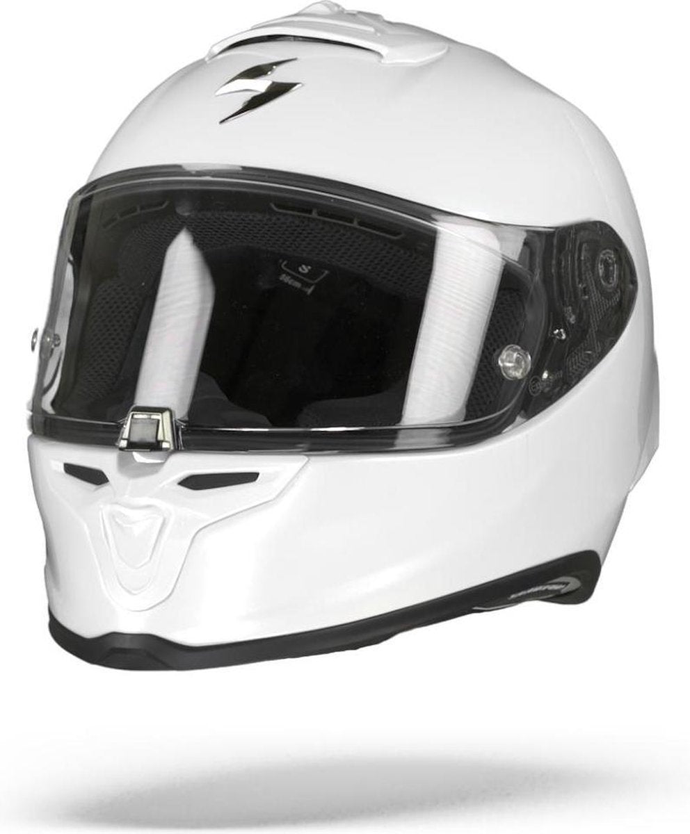 Scorpion Exo-R1 Air Pearl Wit Integraalhelm - Motorhelm - Maat XL
