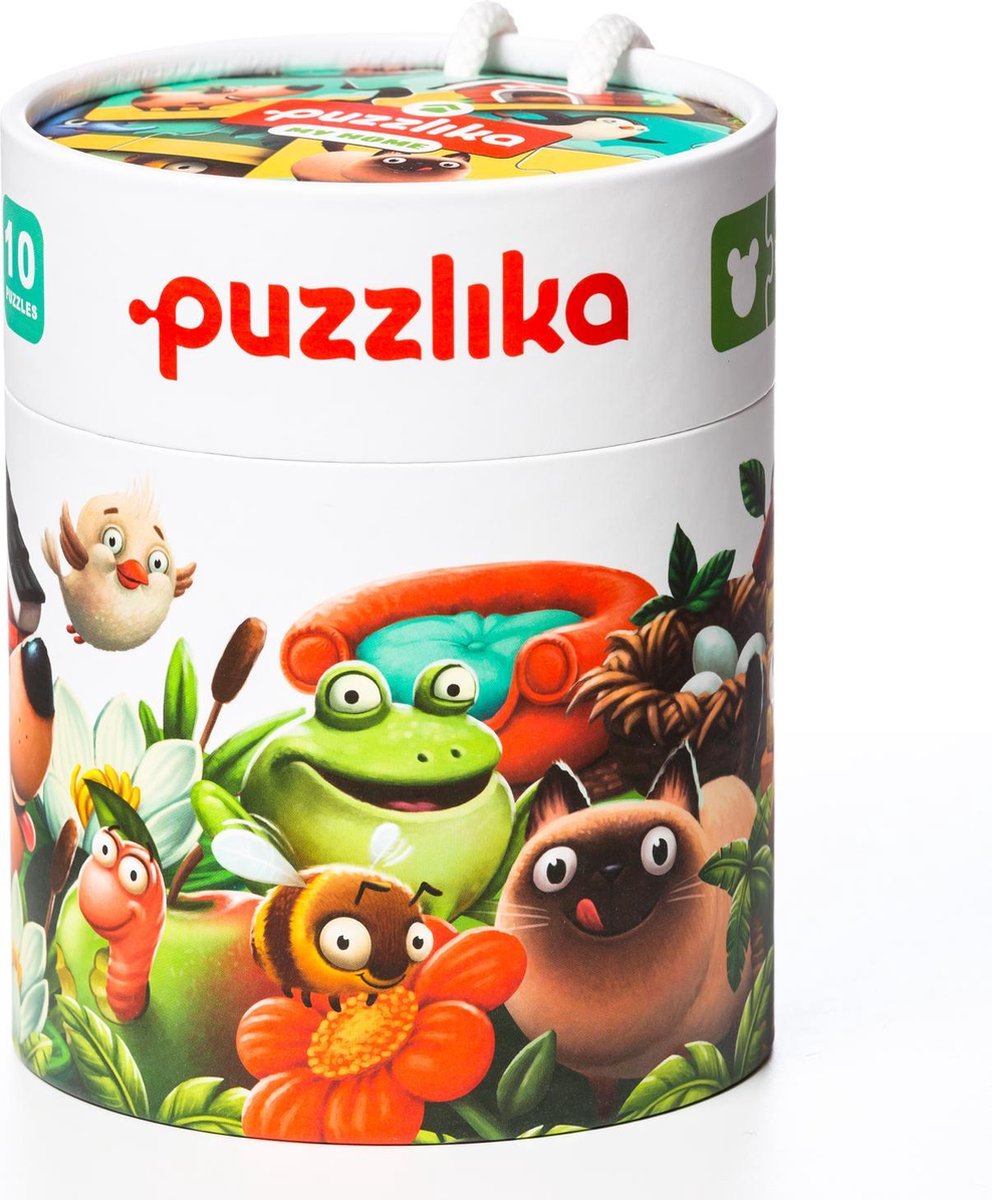 Puzzlika - Educatieve Puzzel - Waar Wonen Dieren? - 10 combinaties