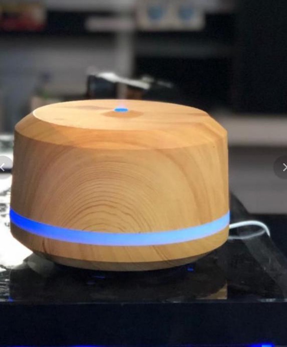 Houtnerf Aroma Diffuser Luchtbevochtiger Diffuser Luchtbevochtiger LED Ultrasone Geurolie 450ML