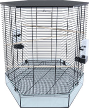 Interzoo Vision Hexo XL Vogelkooi excl. standaard - Zwart - 58