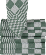 Blokdoeken/Theedoeken - 6 stuks - Groen - (65x65cm)|Homee