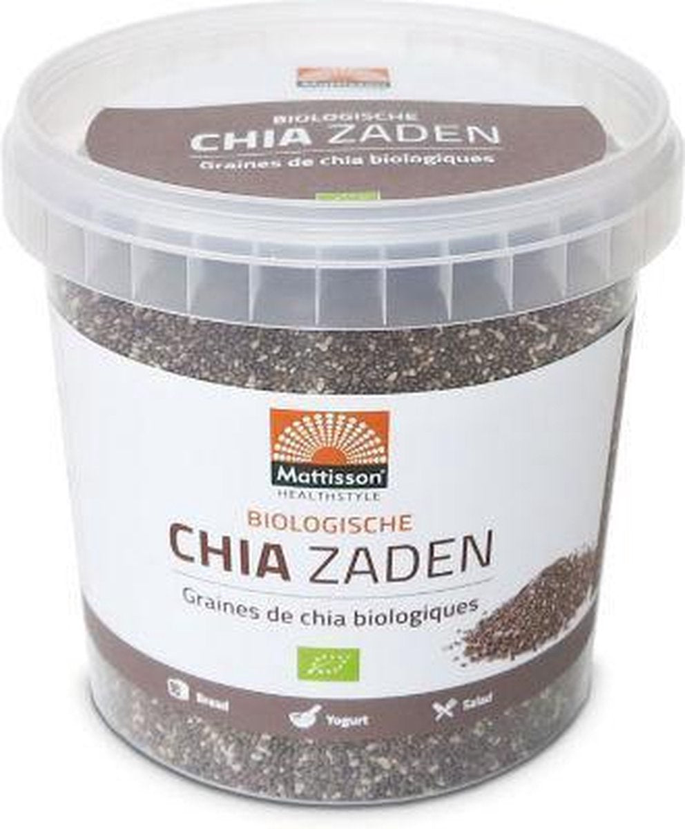 Mattisson Chia Seeds Raw Bio - 500 gram - Maaltijdvervanger