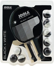 Tafeltennisbat Pingpong Set Black & White - 2 bats & 8 Tweekleurige tafeltennisballen JOOLA