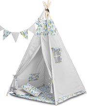 TOYZ Tipi-tent  - 2 kussens - slinger inbegrepen - 104x104x164 cm - met Kussen kleed