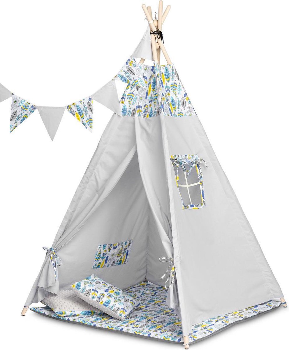 TOYZ Tipi-tent  - 2 kussens - slinger inbegrepen - 104x104x164 cm - met Kussen kleed