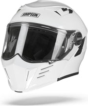 Simpson Darksome Solid White Flip Up Helmet 2XL