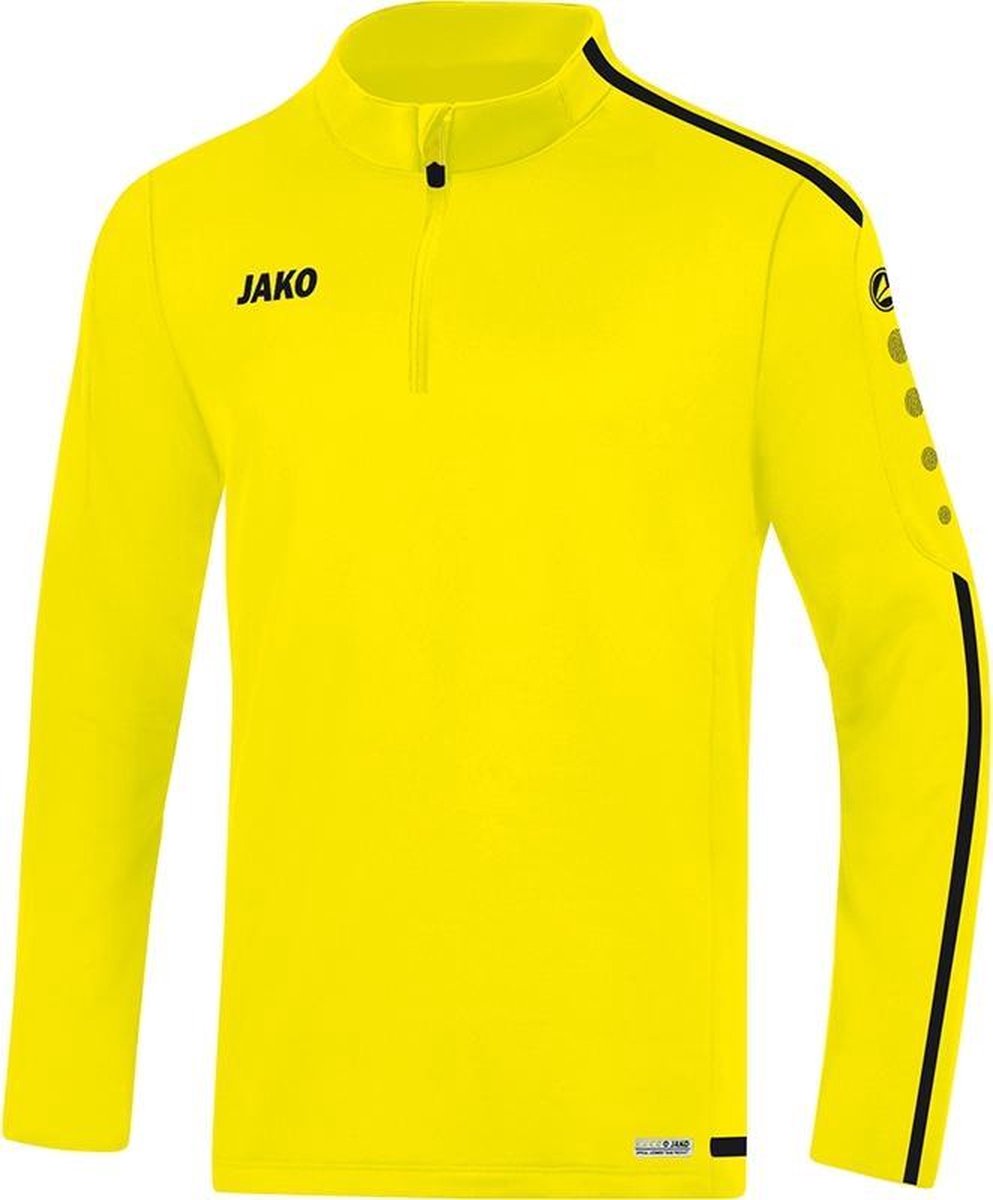 Jako Ziptop Striker 2.0 Kind Fluo Geel-Zwart Maat 128