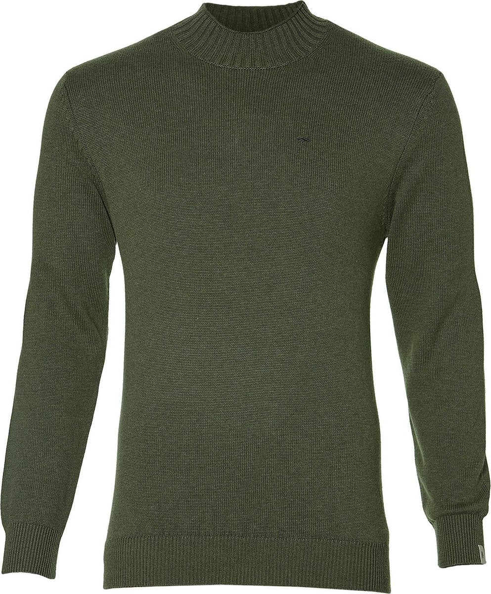Hensen Pullover - Slim Fit - Groen - 4XL Grote Maten