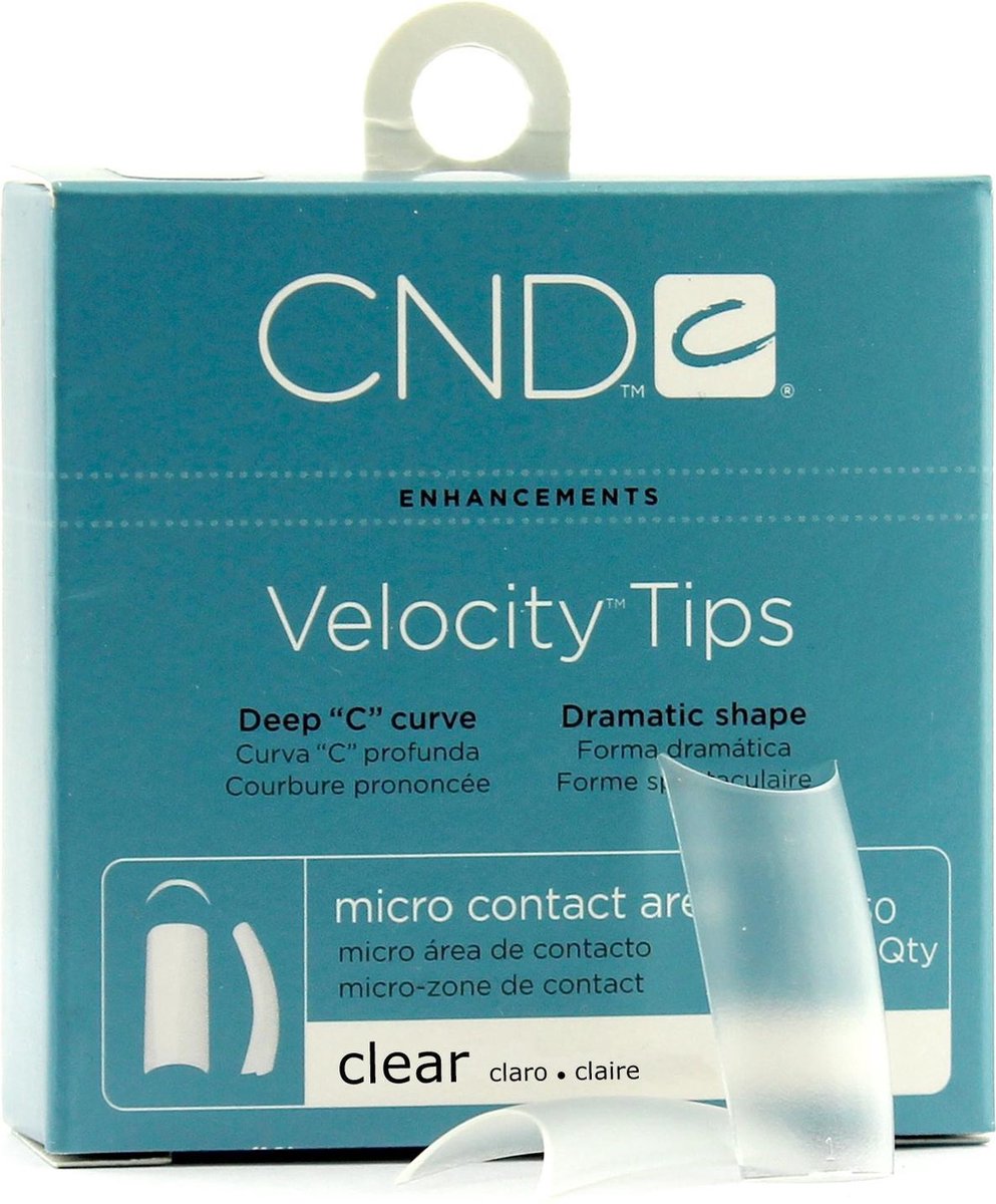CND - Brisa Sculpting Gel - Velocity Clear Tips - Nr. 9