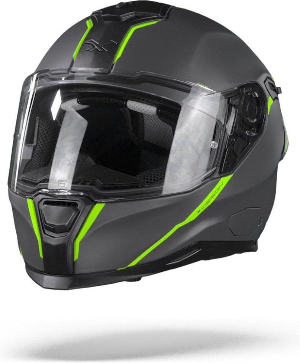 Nexx SX.100R Shortcut Grey Neon Matt  M