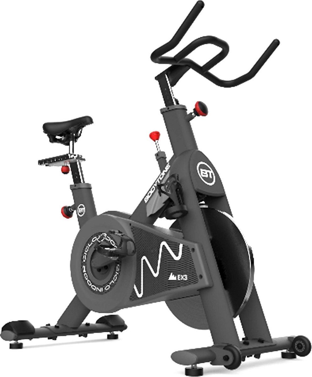 Bodytone Indoor Bike Ex3 - Spinningfiets - Cardio / Interval / Duurtraining - Met Spatwaterdichte Coating En Poly V-riem Aandrijfsysteem