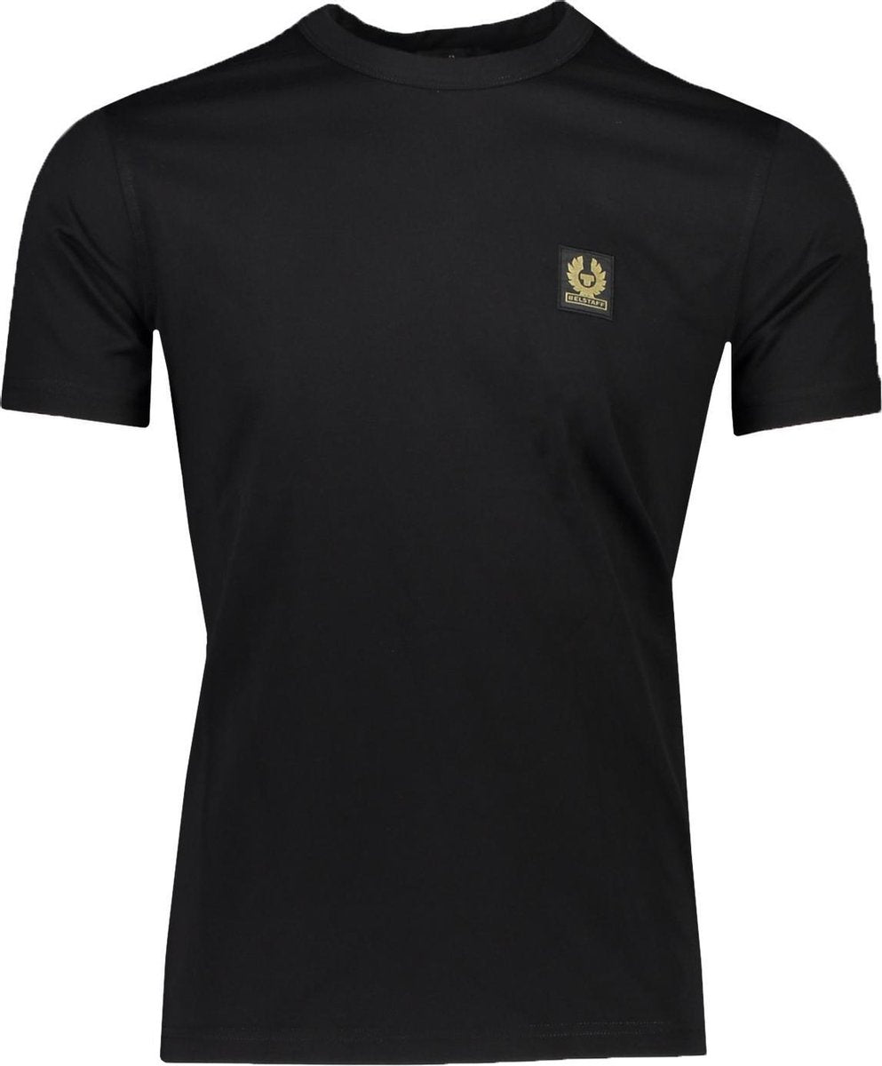 Belstaff T-shirt Zwart Getailleerd - Maat S - Heren - Lente/Zomer Collectie - Katoen
