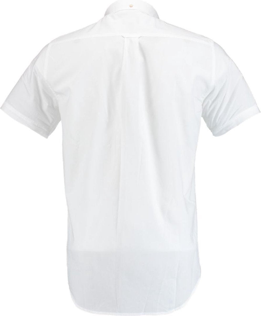 Gant wit overhemd korte mouw regular fit